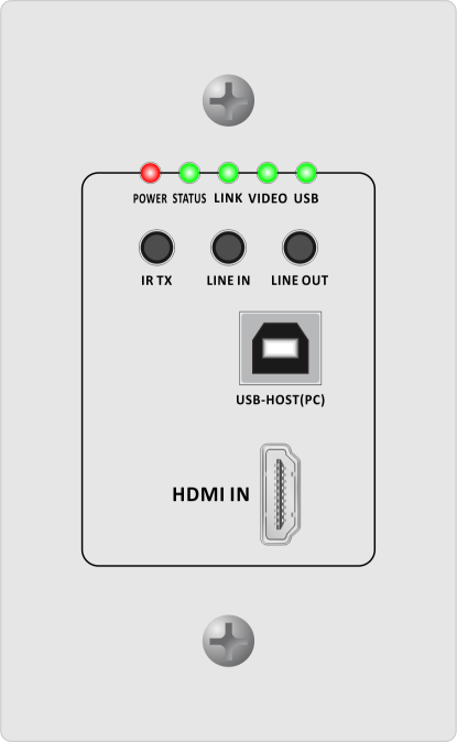 IPDT 150米HDMI 墙插网传发射
